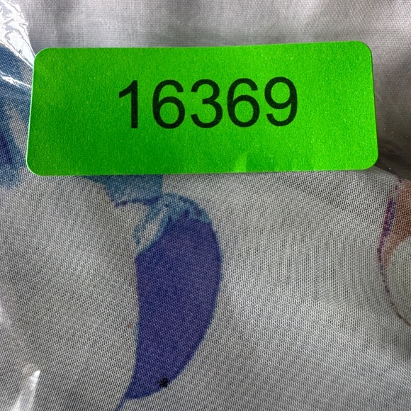 Papillion Sleeveless Denim Yoke Sheer Button Up Floral Top Size Small Festival - Picture 14 of 14